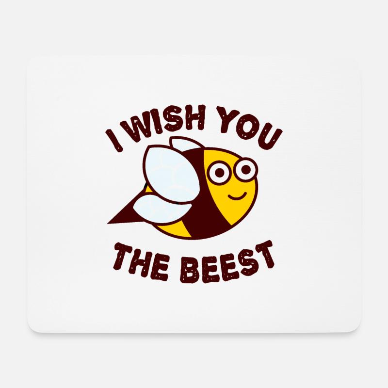 Ich wünsche dir das Biene, Bienenspiel, ich wünsche dir das Beste - Mousepad (Querformat) - Weiß