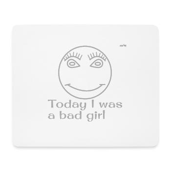 Bad girl emoticon - Mouse Pad (horizontal) - white - Front
