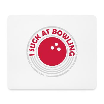Je suis nul au bowling - Tapis de souris (format paysage) - blanc - Devant
