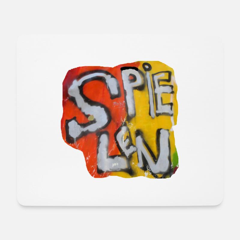 ZoffArt SPIELEN - Mousepad (Querformat) - Weiß