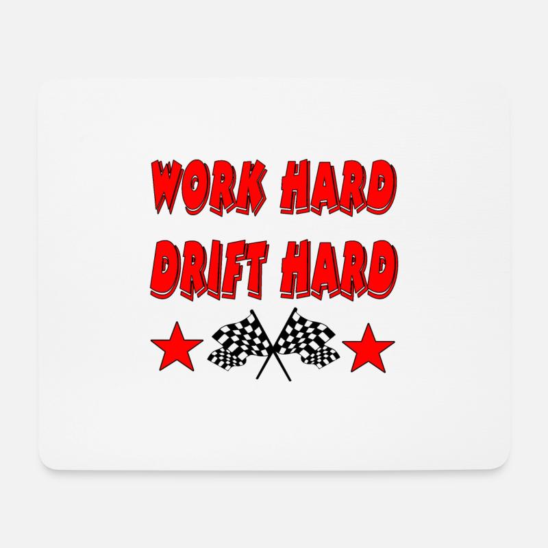 Auto - Mousepad (Querformat) - Weiß