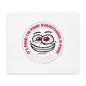 Tout va bien devis - Tapis de souris (format paysage) - blanc - Devant