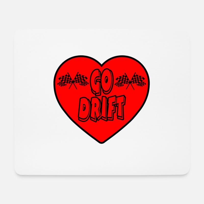 Auto - Mousepad (Querformat) - Weiß