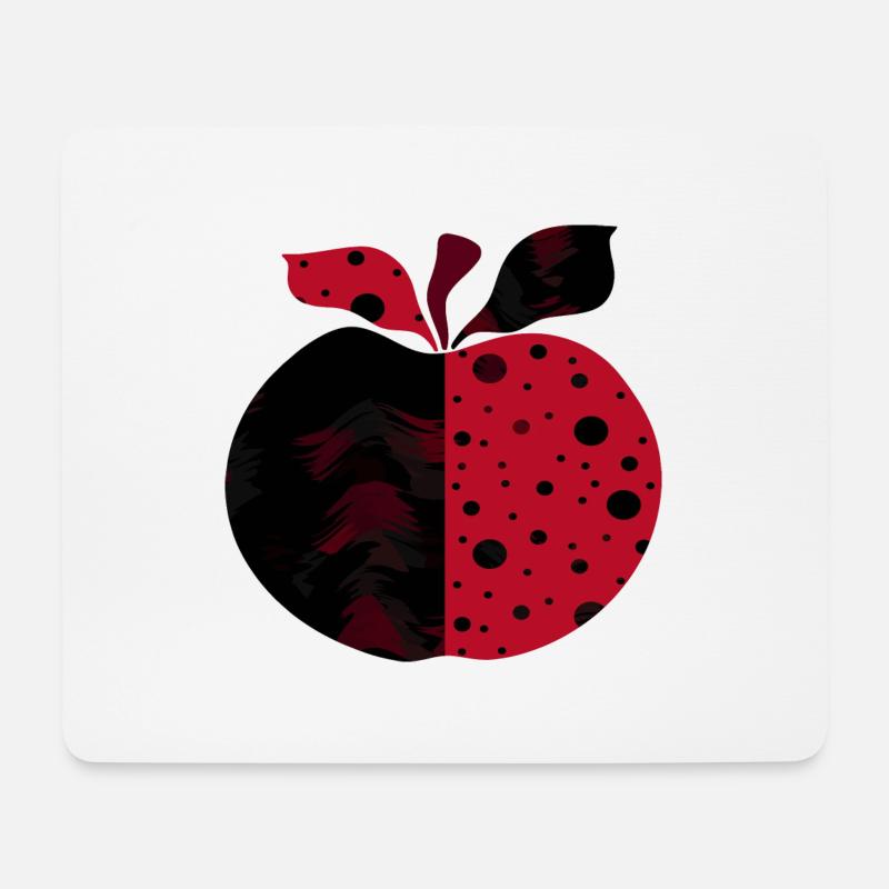 Apfel - Mousepad (Querformat) - Weiß