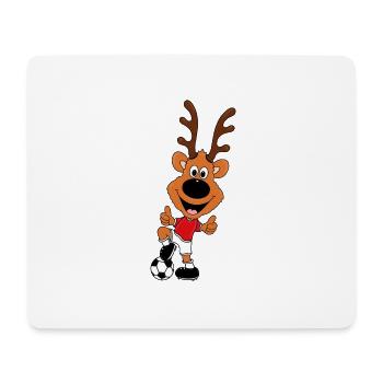 REH - FUßBALL - SPORT - TIER - KIND - BABY - Mousepad (Querformat) - Weiß - Vorne