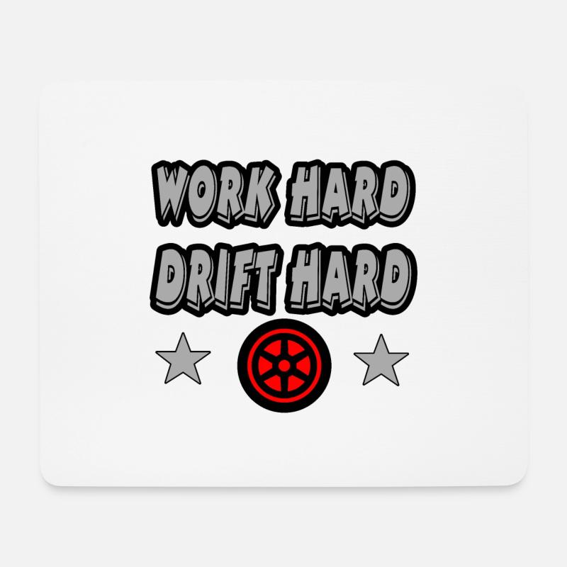 Auto - Mousepad (Querformat) - Weiß