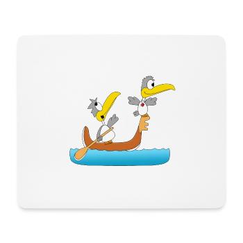 MÖWEN - BOOT - SCHIFF - GONDOLIERE - LIEBE - Mousepad (Querformat) - Weiß - Vorne