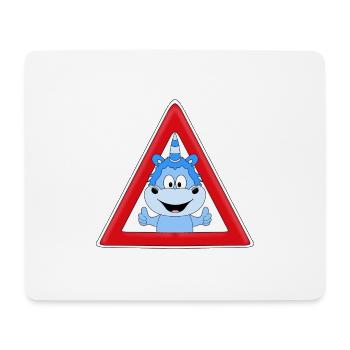 ACHTUNG EINHORN - KIND - BABY - GESCHENKIDEE - Mousepad (Querformat) - Weiß - Vorne