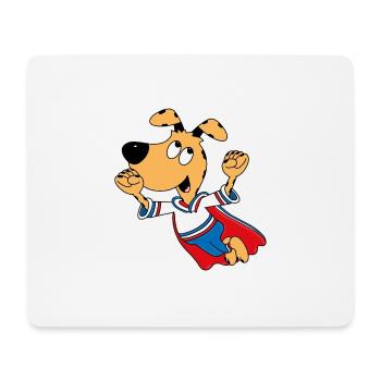 HUND - SUPERHELD - HELD - TIER - KIND - BABY - Mousepad (Querformat) - Weiß - Vorne