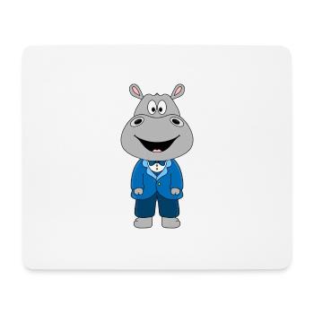 NILPFERD - BRÄUTIGAM - HOCHZEIT - HEIRATEN - LIEBE - Mousepad (Querformat) - Weiß - Vorne