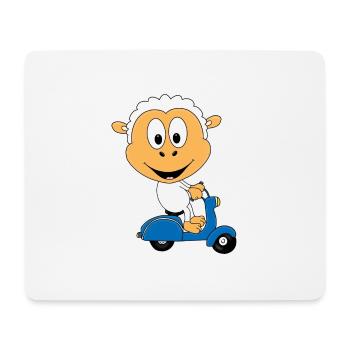SCHAF - ROLLER - TIER - TIERISCH - KIND - BABY - Mousepad (Querformat) - Weiß - Vorne