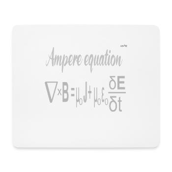 Ampere equation - Mouse Pad (horizontal) - white - Front