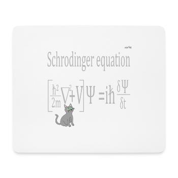 Schrödinger equation - Mouse Pad (horizontal) - white - Front