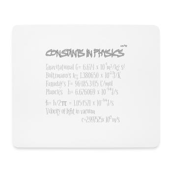 Constants in physics - Mouse Pad (horizontal) - white - Front