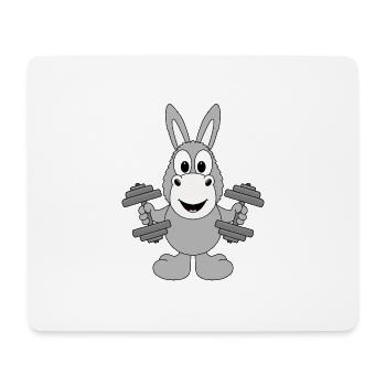 ESEL - FITNESS - BODYBUILDING - GEWICHTHEBER - Mousepad (Querformat) - Weiß - Vorne