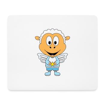 SCHAF - ENGEL - STERN - TIER - KIND - BABY - Mousepad (Querformat) - Weiß - Vorne