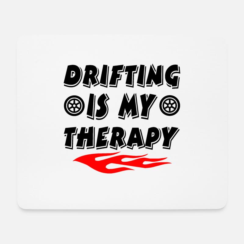 Auto - Mousepad (Querformat) - Weiß