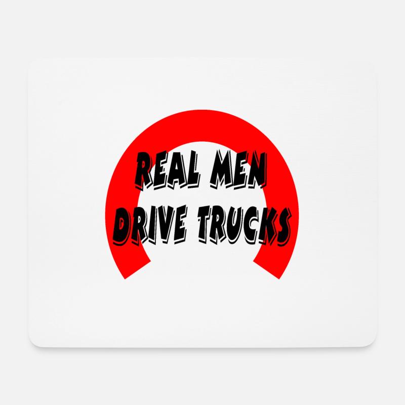 Truck - Mousepad (Querformat) - Weiß