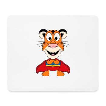 TIGER - SUPERHELD - HELD - TIER - KIND - BABY - Mousepad (Querformat) - Weiß - Vorne