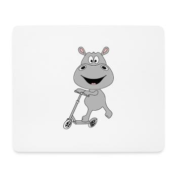 NILPFERD - HIPPO - FLUSSPFERD - ROLLER - TIER - Mousepad (Querformat) - Weiß - Vorne