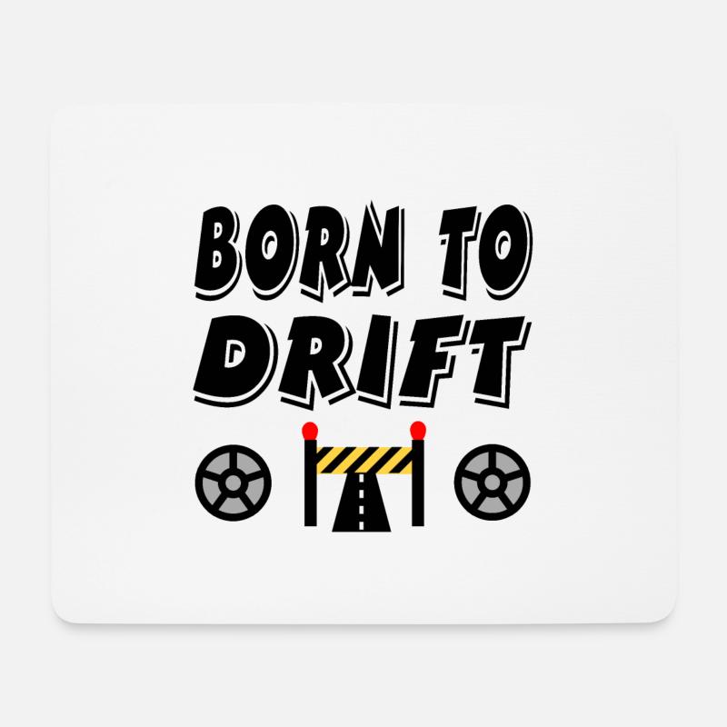 Auto - Mousepad (Querformat) - Weiß