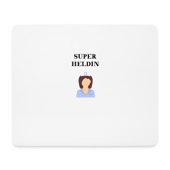 Krankenschwester Superheldin Geschenkidee Heldin - Mousepad (Querformat) - Weiß - Vorne