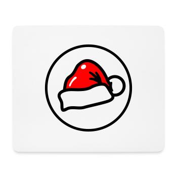 Chapeau de Noël Noël Casquette de Noël Père Noël - Tapis de souris (format paysage) - blanc - Devant