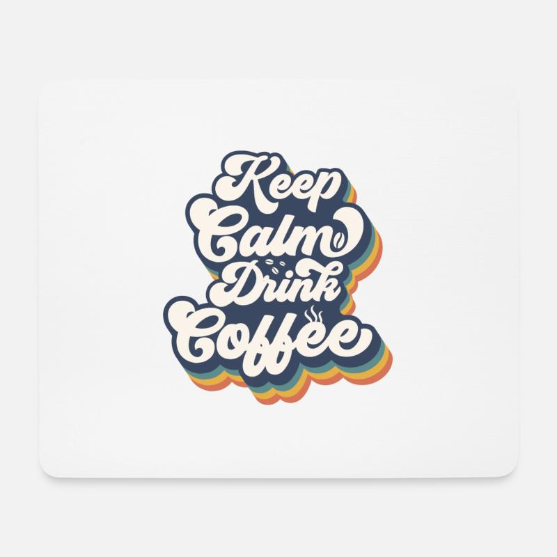 Coffee - Mousepad (Querformat) - Weiß