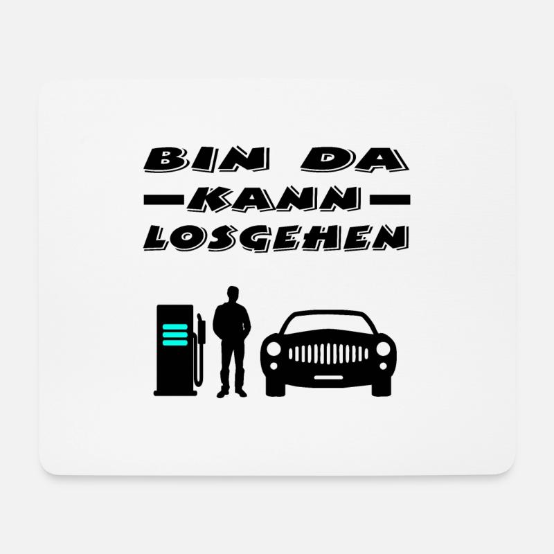 Auto - Mousepad (Querformat) - Weiß