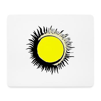 Sun Summer Watercolor Nature Beach Sky Vector - Mouse Pad (horizontal) - white - Front