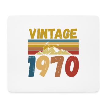 vintage 1970 - Mouse Pad (horizontal) - white - Front