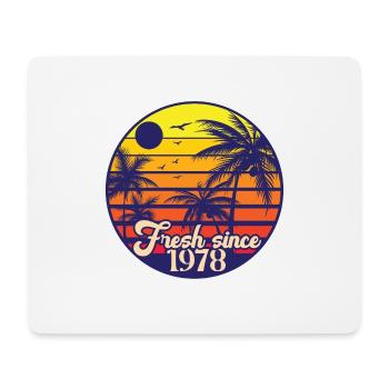 Fresh since 1978 birthday - Mouse Pad (horizontal) - white - Front