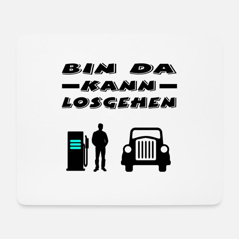 Auto - Mousepad (Querformat) - Weiß