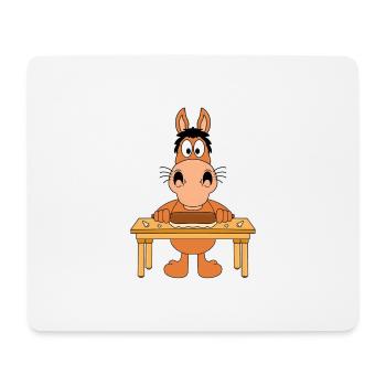 PFERD - BÄCKER - WEIHNACHTSBÄCKEREI - KEKSE - Mousepad (Querformat) - Weiß - Vorne