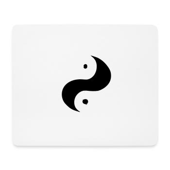 Yin Yang Signe Symbole Paix Bonheur Vecteur 5 - Tapis de souris (format paysage) - blanc - Devant