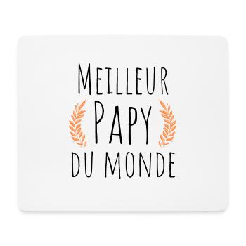 Meilleur papy du monde-cadeau grand-père Noël - Tapis de souris (format paysage) - blanc - Devant
