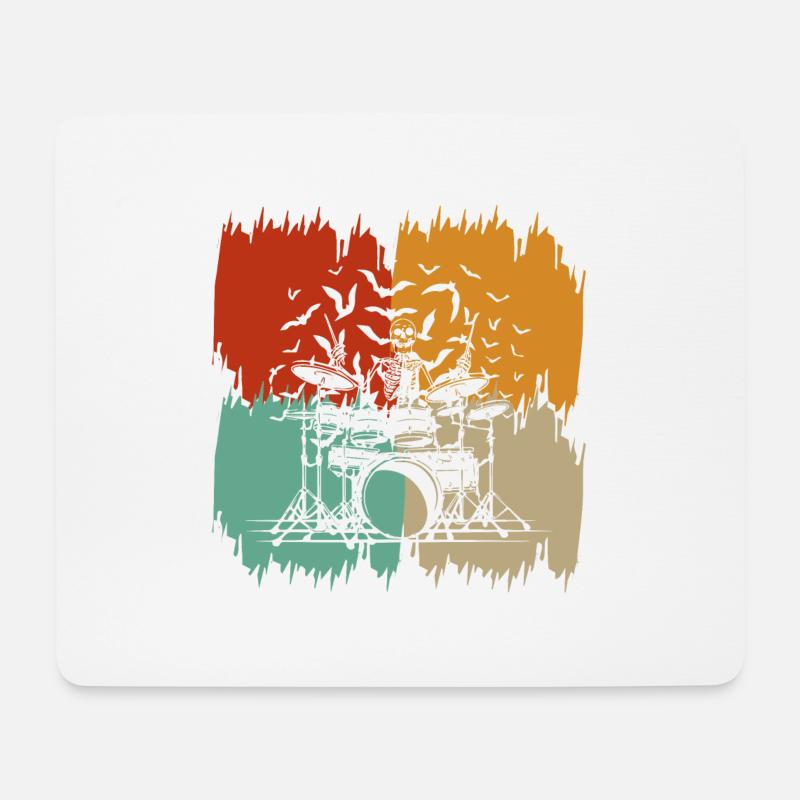 Schlagzeug Schlagzeuger Schlagzeug Schlagzeuger - Mousepad (Querformat) - Weiß