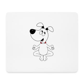HUND - YOGA - PILATES - TIER - TIERISCH - Mousepad (Querformat) - Weiß - Vorne