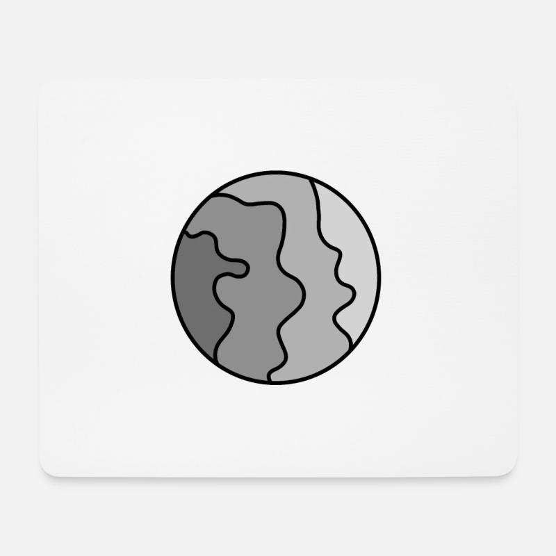 Grauer Rauch - Mousepad (Querformat) - Weiß