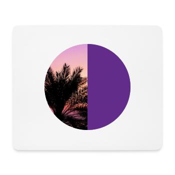 T-Shirt Urlaub Strand Palmen Ferien Sommer Sonne - Mousepad (Querformat) - Weiß - Vorne
