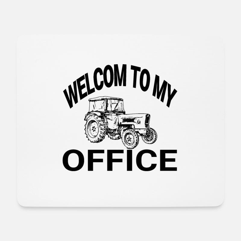 Tractor - Mouse Pad (horizontal) - white