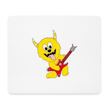 MONSTER - GITARRE - MUSIK - BAND - LIEBE - Mousepad (Querformat) - Weiß - Vorne