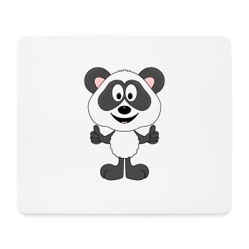 PANDA - BÄR - TIER - KIND - BABY - Mousepad (Querformat) - Weiß - Vorne