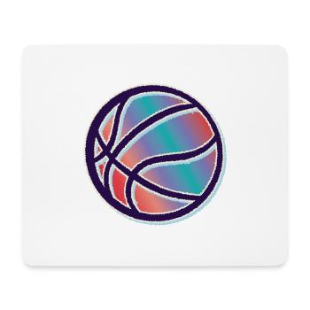 Basketball Rétro Vintage - Tapis de souris (format paysage) - blanc - Devant