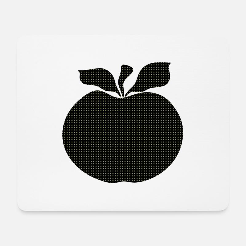 Apfel - Mousepad (Querformat) - Weiß
