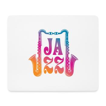 Jazz - Tapis de souris (format paysage) - blanc - Devant