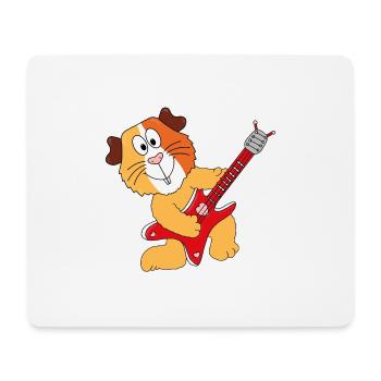 MEERSCHWEINCHEN - GITARRE - MUSIK - LIEBE - TIER - Mousepad (Querformat) - Weiß - Vorne