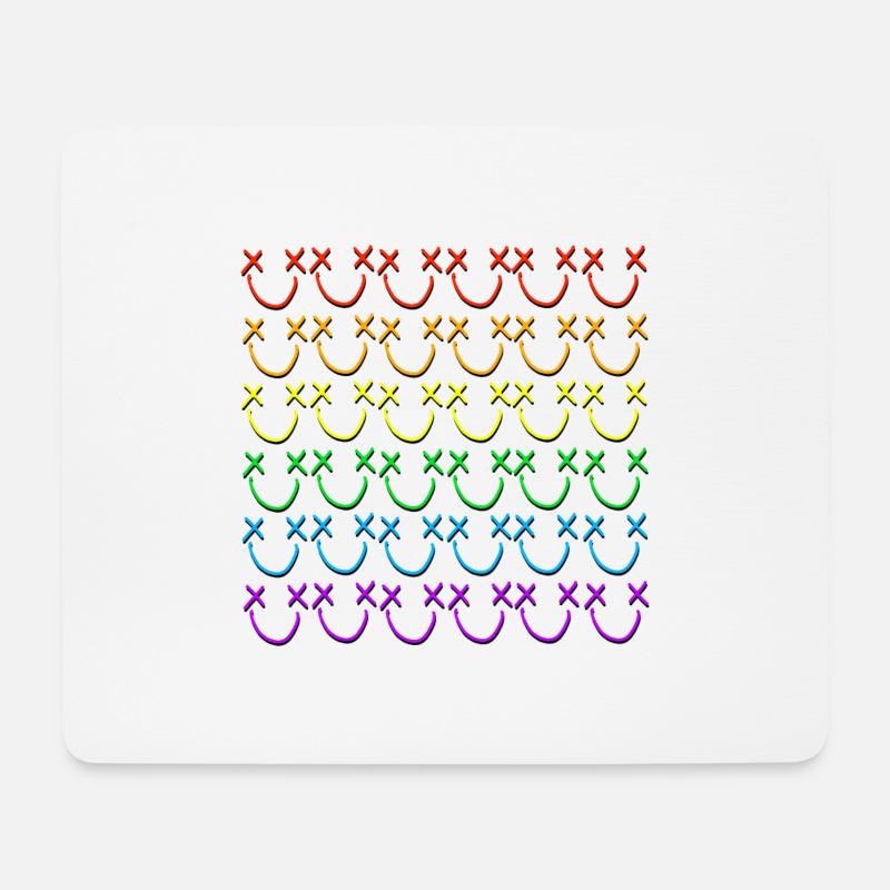 Louismiley Rainbow - Mousepad (Querformat) - Weiß
