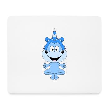 EINHORN - YOGA - PILATES - Mousepad (Querformat) - Weiß - Vorne