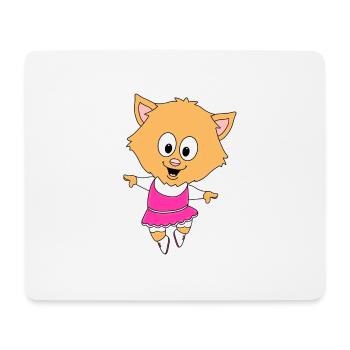 KATZE - TANZEN - TÄNZERIN - BALLETT - BALLERINA - Mousepad (Querformat) - Weiß - Vorne